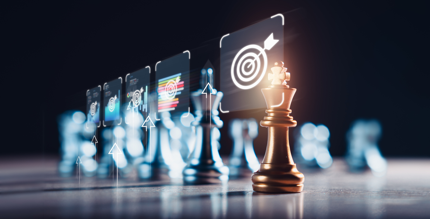 Business executive evaluating marketing leadership ROI and strategic planning for annual budget